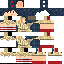 Minecraft skin texture, 64x64 pixels