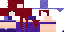 Minecraft skin texture, 64x32 legacy pixels