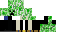 Minecraft skin texture, 64x32 legacy pixels