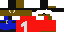 Minecraft skin texture, 64x32 legacy pixels