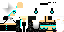 Minecraft skin texture, 64x32 legacy pixels