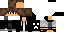 Minecraft skin texture, 64x32 legacy pixels