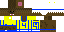 Minecraft skin texture, 64x32 legacy pixels
