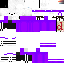 Minecraft skin texture, 64x64 pixels