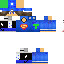 Minecraft skin texture, 64x64 pixels