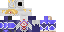 Minecraft skin texture, 64x32 legacy pixels