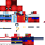Minecraft skin texture, 64x64 pixels