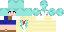 Minecraft skin texture, 64x32 legacy pixels