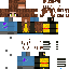Brown yellow Minecraft skin texture, 64x64 pixels