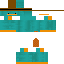 Minecraft skin texture, 64x64 pixels