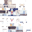 Minecraft skin texture, 64x64 pixels