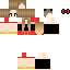 Minecraft skin texture, 64x64 pixels