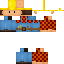 Minecraft skin texture, 64x64 pixels
