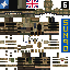 Minecraft skin texture, 64x64 pixels