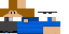 Minecraft skin texture, 64x32 legacy pixels