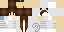 Minecraft skin texture, 64x32 legacy pixels