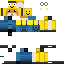 Minecraft skin texture, 64x64 pixels