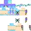 Minecraft skin texture, 64x64 pixels