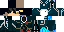 Minecraft skin texture, 64x32 legacy pixels