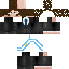 Minecraft skin texture, 64x64 pixels