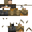 Minecraft skin texture, 64x64 pixels