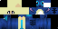 Minecraft skin texture, 64x32 legacy pixels