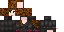 Minecraft skin texture, 64x32 legacy pixels