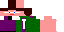 Minecraft skin texture, 64x32 legacy pixels