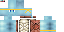 Minecraft skin texture, 64x32 legacy pixels