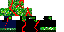Minecraft skin texture, 64x32 legacy pixels
