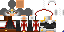 Minecraft skin texture, 64x32 legacy pixels