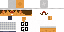 Minecraft skin texture, 64x32 legacy pixels