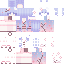 Blue Minecraft skin texture, 64x64 pixels