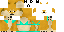 Classic Minecraft skin texture, 64x32 legacy pixels