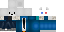 Minecraft skin texture, 64x32 legacy pixels