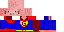 Minecraft skin texture, 64x32 legacy pixels