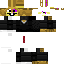 Black Minecraft skin texture, 64x64 pixels