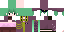 Minecraft skin texture, 64x32 legacy pixels