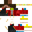 Minecraft skin texture, 64x64 pixels
