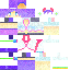Minecraft skin texture, 64x64 pixels