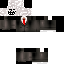 Gray Minecraft skin texture, 64x64 pixels