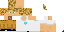 Minecraft skin texture, 64x32 legacy pixels