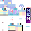 Minecraft skin texture, 64x64 pixels