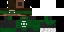 Minecraft skin texture, 64x32 legacy pixels