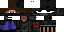 Minecraft skin texture, 64x32 legacy pixels