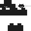 Black Minecraft skin texture, 64x64 pixels