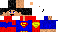 Minecraft skin texture, 64x32 legacy pixels