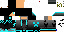 Minecraft skin texture, 64x32 legacy pixels
