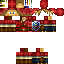 Minecraft skin texture, 64x64 pixels