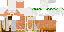 Minecraft skin texture, 64x32 legacy pixels